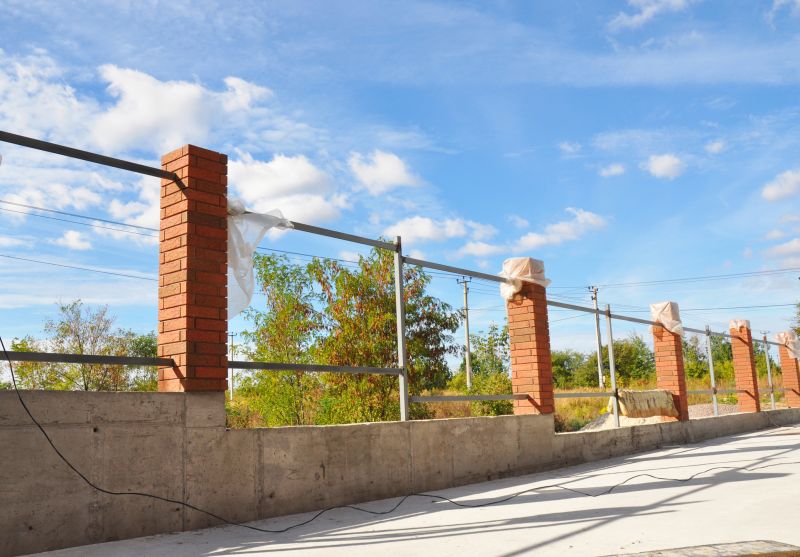 Brick Columns Installation