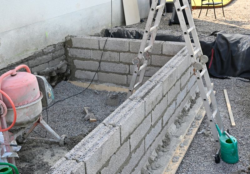 Cinder Blocks Installation