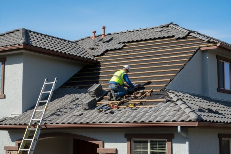 Clay Roof Installation
