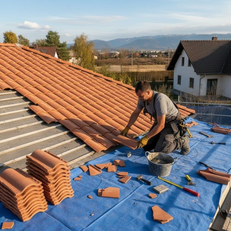 Clay Roof Installation
