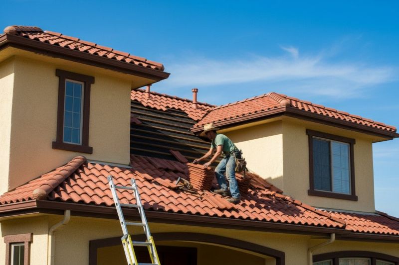 Clay Roof Installation