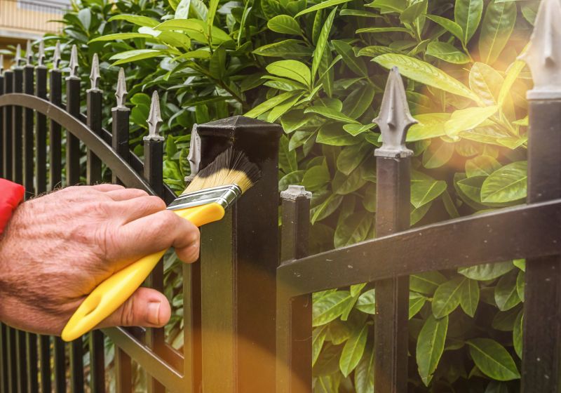 Commercial Fence Painting