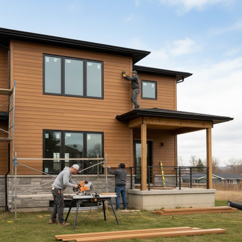 Composite Siding Installation