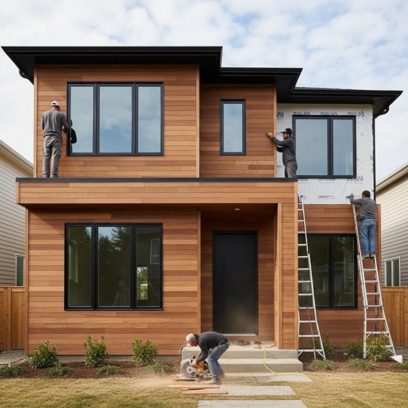 Composite Siding Installation