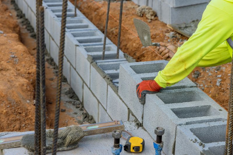 Concrete Blocks Installation