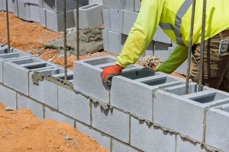 Concrete Blocks Installation