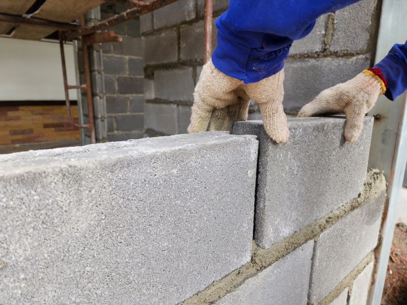 Concrete Blocks Installation
