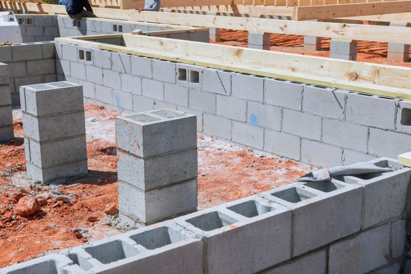 Concrete Blocks Installation
