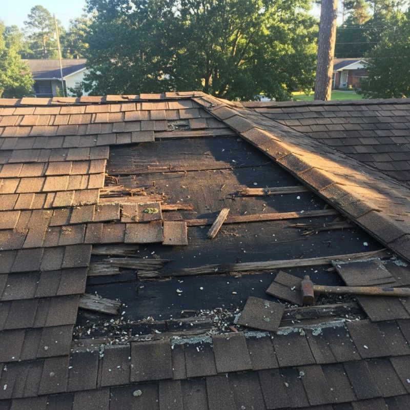 Damaged Roof Replacement