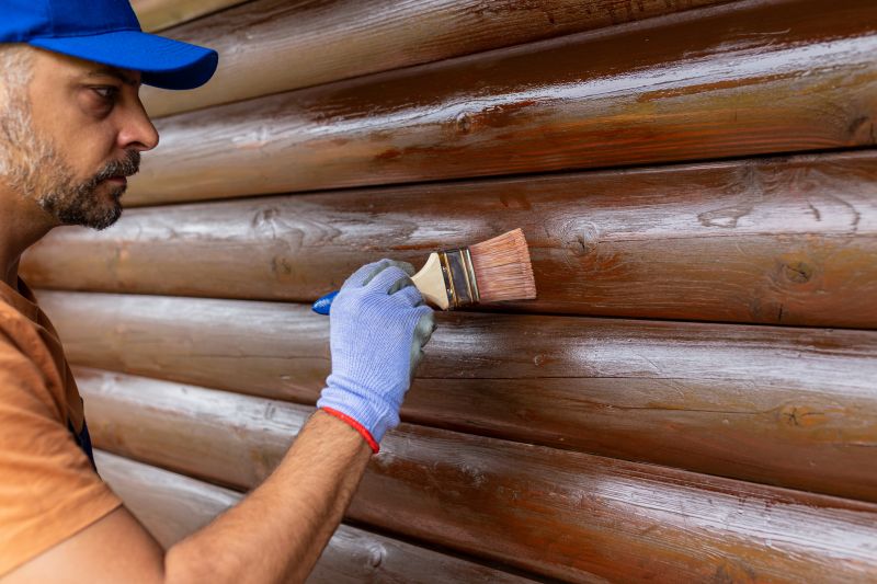 Log Home Staining