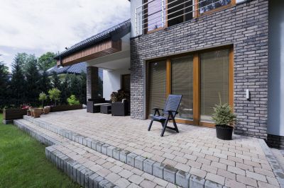 Patio Brick Installation